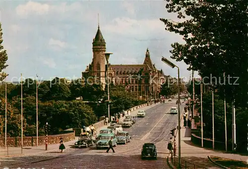 AK / Ansichtskarte Luxemburg_Luxembourg Adolf Bruecke und Sparkasse Luxemburg Luxembourg