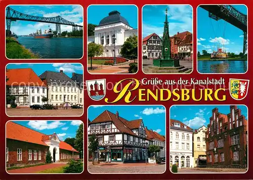 AK / Ansichtskarte Rendsburg Hochbruecke Nord Ostsee Kanal Ortsmotive Rendsburg