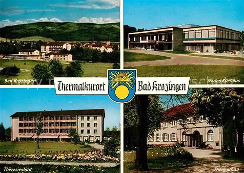 AK / Ansichtskarte Bad_Krozingen Panorama Neues Kurhaus Theresienbad Thermalbad Bad_Krozingen