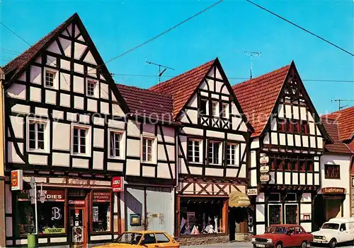 AK / Ansichtskarte Rheinbach Fachwerkhaeuser auf der Hauptstrasse Rheinbach