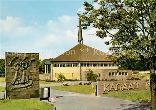 AK / Ansichtskarte Eberstadt_Darmstadt Eingang Land Kanaan mit Jesu Ruf Kapelle Eberstadt_Darmstadt