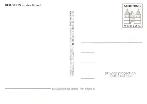 AK / Ansichtskarte Beilstein_Mosel Burgruine Alte Mosel Weinstuben Moselpartie Beilstein_Mosel