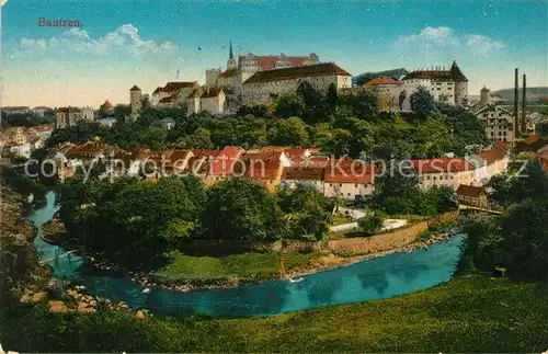 AK / Ansichtskarte Bautzen Blick ueber die Spree Schloss Ortenburg Bautzen