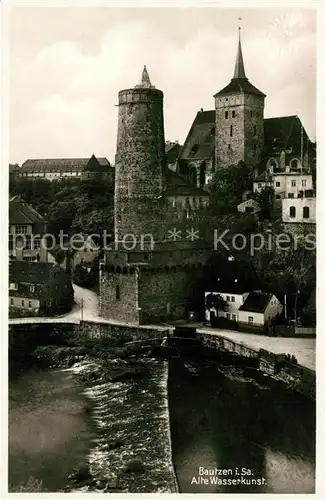 AK / Ansichtskarte Bautzen Spreewehr Alte Wasserkunst Bautzen