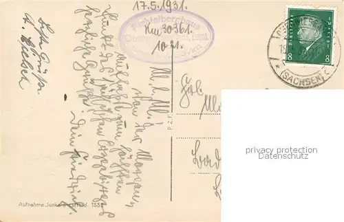 AK / Ansichtskarte Oberwiesenthal_Erzgebirge Fichtelberghaus Fliegeraufnahme Oberwiesenthal Erzgebirge