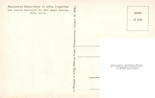 AK / Ansichtskarte Oberschlema_Erzgebirge Kurhotel Garten Badehaeuser Gleesberg Viertel Schneeberg Oberschlema_Erzgebirge