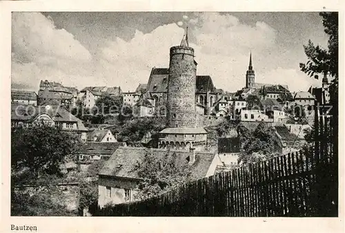 AK / Ansichtskarte Bautzen Altstadt Alte Wasserkunst Kirche Bautzen