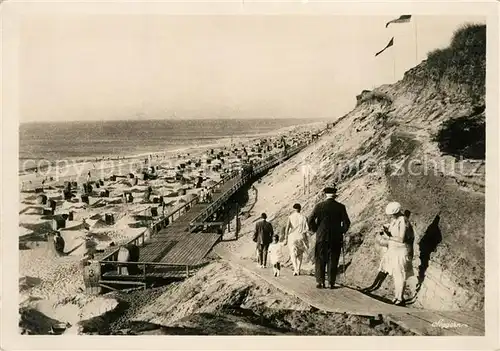 AK / Ansichtskarte Insel_Sylt Badestrand Insel_Sylt