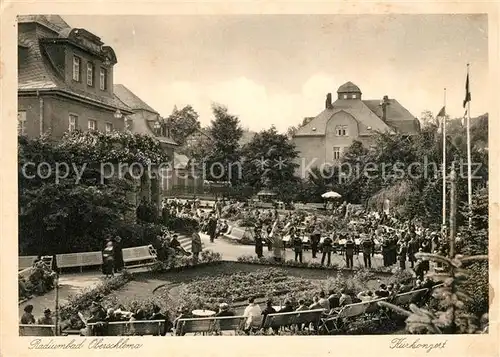 AK / Ansichtskarte Oberschlema_Erzgebirge Kurkonzert Radiumbad Oberschlema_Erzgebirge