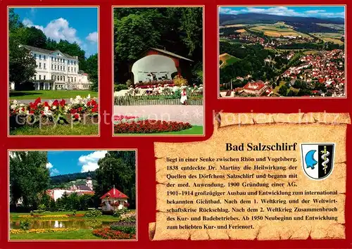 AK / Ansichtskarte Bad_Salzschlirf Fliegeraufnahme Konzertbuehne Park  Bad_Salzschlirf