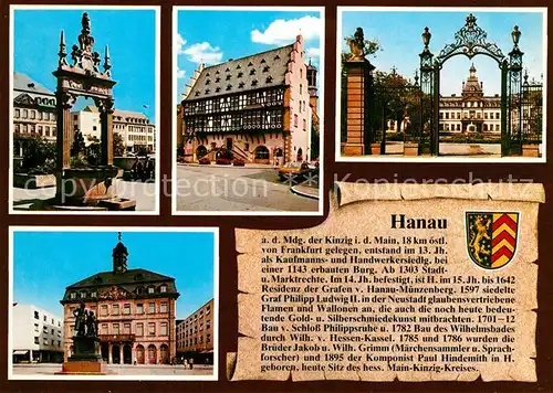 AK / Ansichtskarte Hanau_Main Denkmal  Hanau_Main