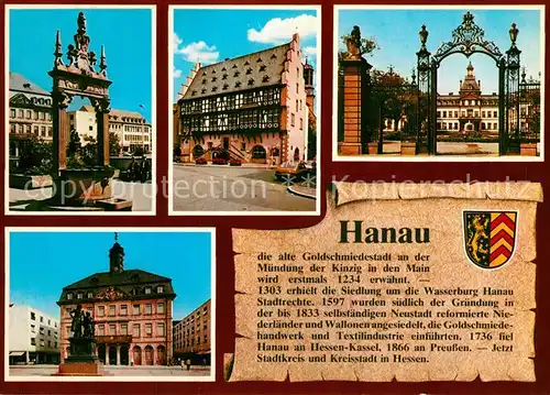 AK / Ansichtskarte Hanau_Main Schloss  Hanau_Main