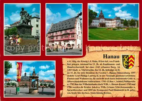 AK / Ansichtskarte Hanau_Main Denkmal Schloss Phillipsruhe Hanau_Main