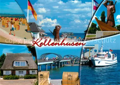 AK / Ansichtskarte Kellenhusen_Ostseebad Anlegestelle Strand  Kellenhusen_Ostseebad