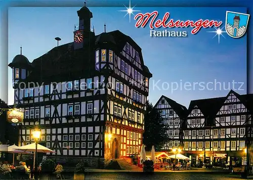 AK / Ansichtskarte Melsungen_Fulda Rathaus Melsungen Fulda