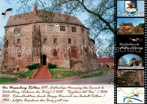 AK / Ansichtskarte Rosslau_Elbe Wasserburg Rosslau_Elbe
