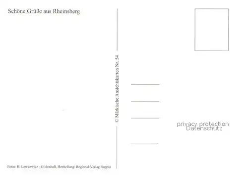 AK / Ansichtskarte Rheinsberg  Rheinsberg