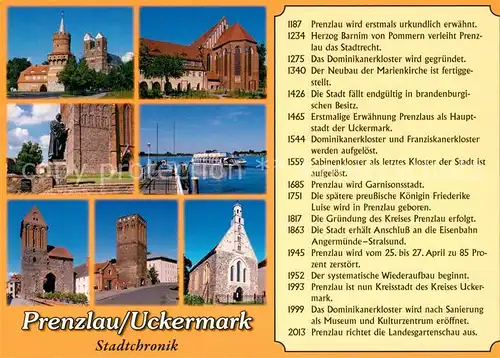 AK / Ansichtskarte Prenzlau Marienkirche Dominikanerkloster Alte Nikolaikirche Prenzlau