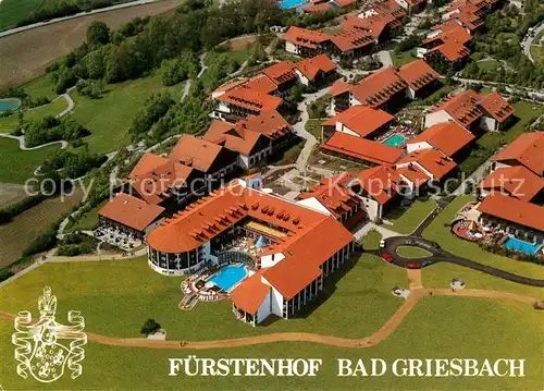 AK / Ansichtskarte Bad_Griesbach_Rottal Dreiquellenbad Fuerstenhof Thermal Mineralheilbad Fliegeraufnahme Bad_Griesbach_Rottal