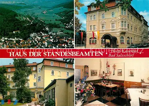 AK / Ansichtskarte Bad_Salzschlirf Haus der Standesbeamten Hotel Kaiserhof Fliegeraufnahme Bad_Salzschlirf