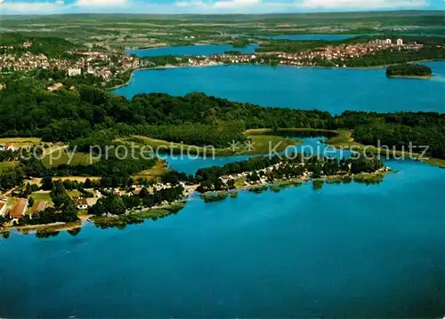 AK / Ansichtskarte Ploen_See Naturpark Holsteinische Schweiz Fliegeraufnahme Ploen_See