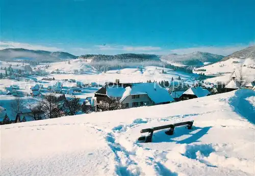 AK / Ansichtskarte Bernau_Schwarzwald Pension Kaiserberg Winterpanorama Bernau Schwarzwald