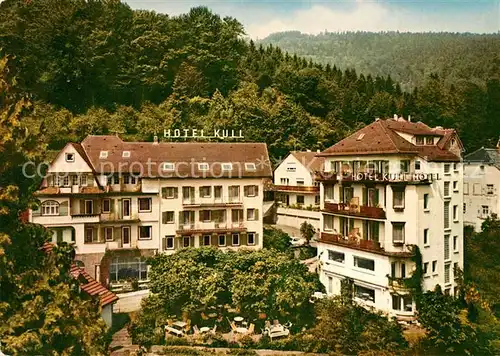 AK / Ansichtskarte Bad_Herrenalb Hotel Kull mit Jaegerstube Schwarzwald Bad_Herrenalb