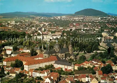 AK / Ansichtskarte Fulda Teilansicht mit Dom Fliegeraufnahme Fulda