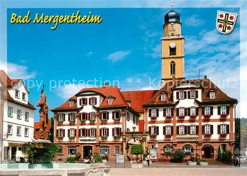 AK / Ansichtskarte Bad_Mergentheim Marktplatz mit St Johannes Bad_Mergentheim