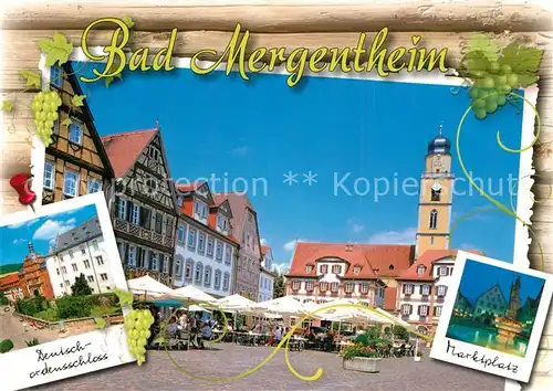 AK / Ansichtskarte Bad_Mergentheim Deutschordensschloss Marktplatz Bad_Mergentheim