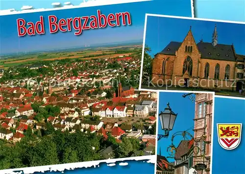 AK / Ansichtskarte Bad_Bergzabern Fliegeraufnahme Kirche  Bad_Bergzabern