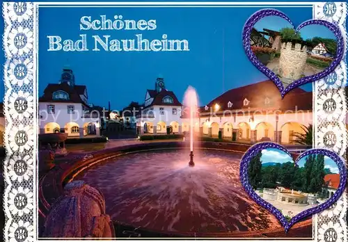 AK / Ansichtskarte Bad_Nauheim Kuranlage Brunnen Turm Sprudel Bad_Nauheim