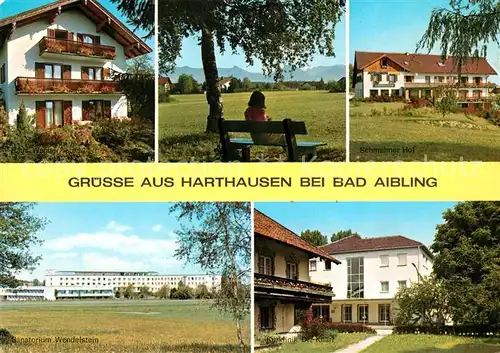 AK / Ansichtskarte Harthausen_Bad_Aibling Pension Bank Sanatorium Wendelstein Kurklinik Harthausen_Bad_Aibling