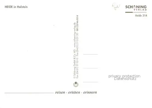 AK / Ansichtskarte Heide_Holstein Altes Pastorat Klaus Groth Stein Dreetoern Hus St Juergen Kirche Markt Wasserturm Schusterjunge Heide_Holstein