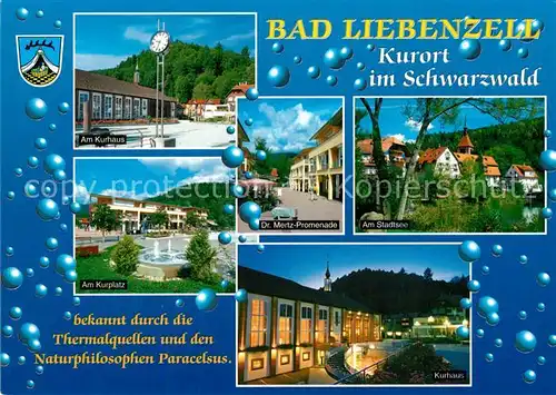 AK / Ansichtskarte Bad_Liebenzell Am Kurhaus Kurplatz Dr Mertz Promenade Am Stadtsee  Bad_Liebenzell