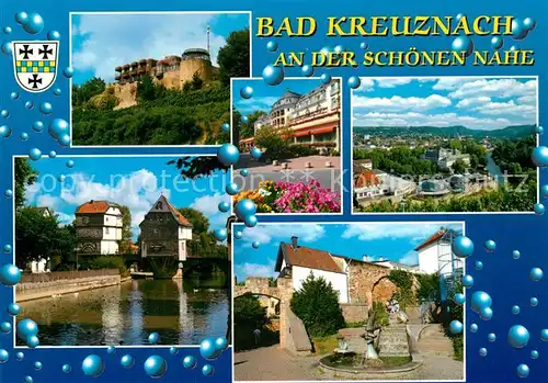 AK / Ansichtskarte Bad_Kreuznach Schloss Nahepartie Stadtplatz Kurhaus Brunnen Bad_Kreuznach