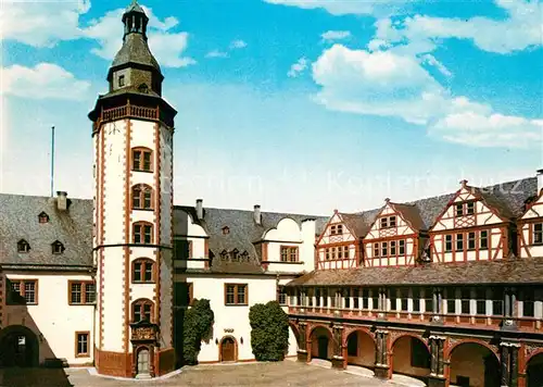 AK / Ansichtskarte Weilburg Schloss Nord und Westfluegel Weilburg