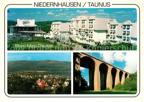 AK / Ansichtskarte Niedernhausen_Taunus Rhein Main Theater Panorama Viadukt Niedernhausen Taunus