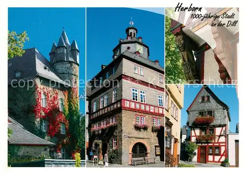 AK / Ansichtskarte Herborn_Hessen Schloss Rathaus Herborn Hessen