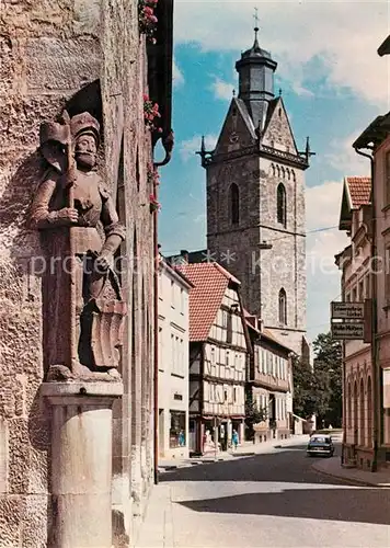 AK / Ansichtskarte Herborn_Hessen Stechbahn mit Roland und St Kilian Herborn Hessen