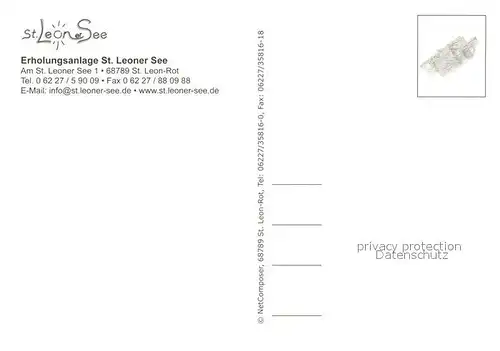 AK / Ansichtskarte St_Leon Rot Campingplatz Details St Leoner See St_Leon Rot