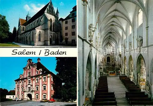 AK / Ansichtskarte Salem_Baden Got Muenster Inneres Barockschloss Salem_Baden