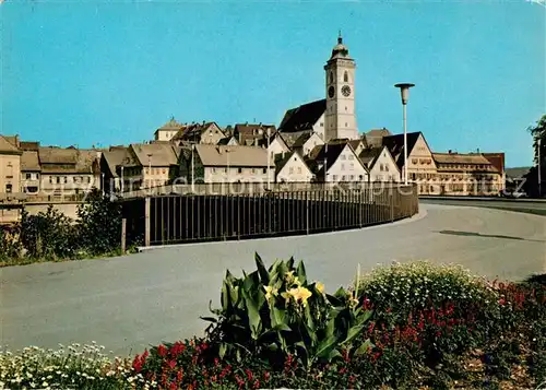 AK / Ansichtskarte Nuertingen Strassenpartie Kirche Nuertingen