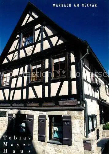 AK / Ansichtskarte Marbach_Neckar Tobias Mayer Haus Marbach Neckar