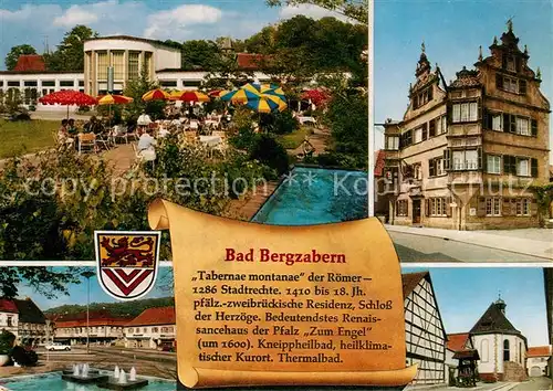 AK / Ansichtskarte Bad_Bergzabern Kurhaus Rathaus Schloss Bad_Bergzabern