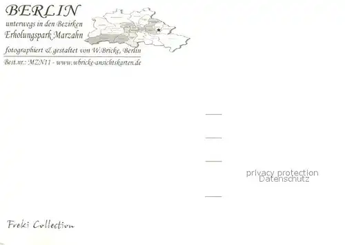 AK / Ansichtskarte Marzahn_Berlin Schwanenteich Erholungspark Tempel Statue Marzahn Berlin