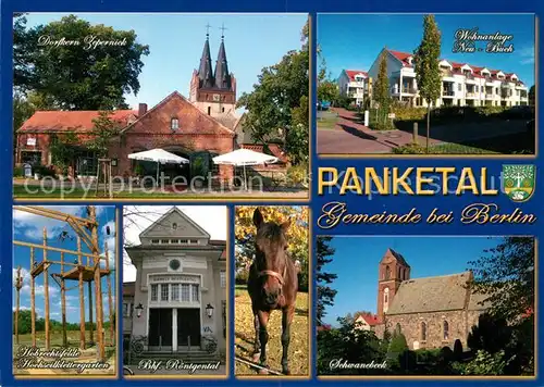 AK / Ansichtskarte Panketal Dorfkern Zepernick Wohnanlage Neu Buch Hochseilklettergarten Bhf Roentgental Schwanebeck Panketal