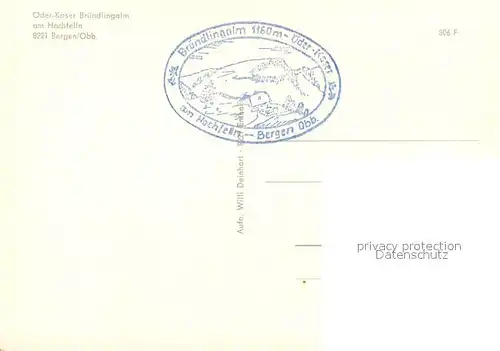 AK / Ansichtskarte Bergen_Chiemgau Oder Kaser Brundlingalm Luftseilbahn Bergen Chiemgau