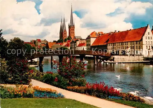 AK / Ansichtskarte Luebeck Blick vom Malerwinkel Luebeck