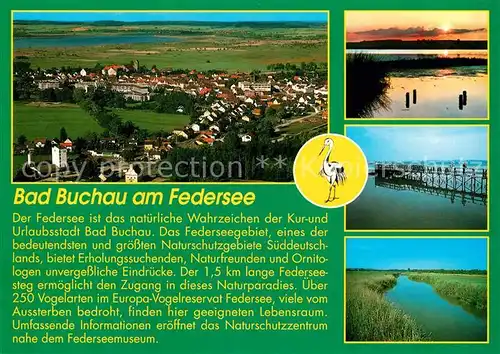 AK / Ansichtskarte Bad_Buchau_Federsee Fliegeraufnahme Bad_Buchau_Federsee